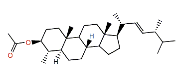 (22E,24R)-4a,24-Dimethyl-5a-cholest-22-en-3b-yl acetate